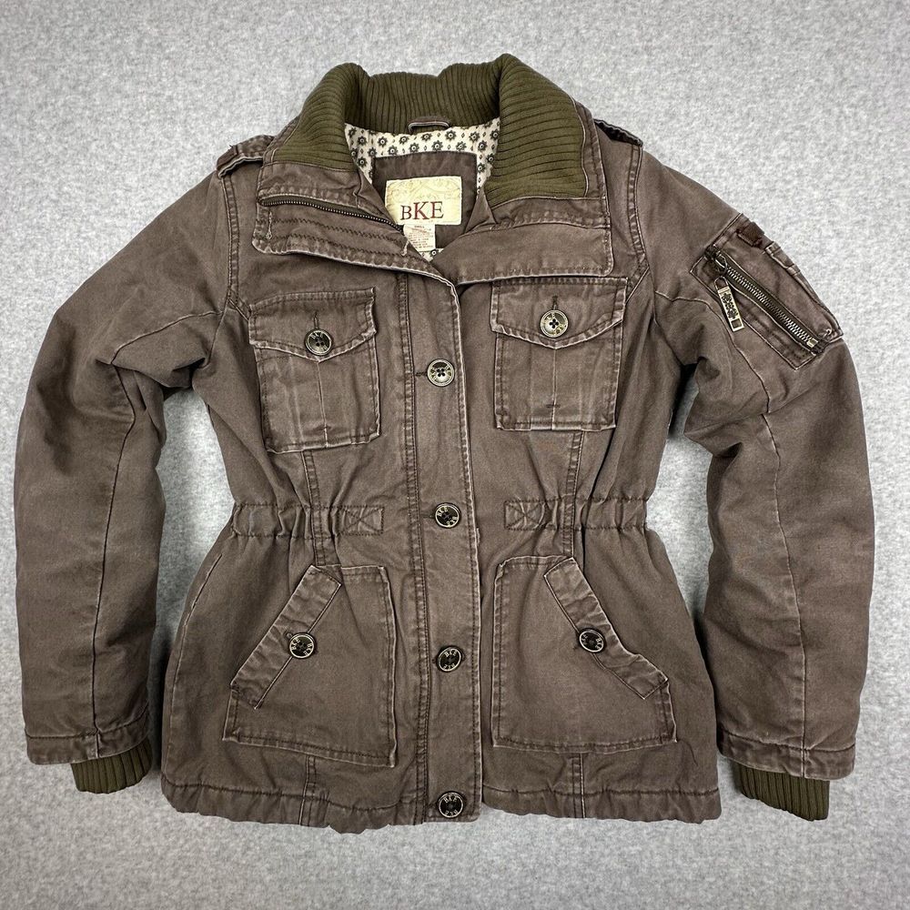 Buckle Brown Bomber Jacket